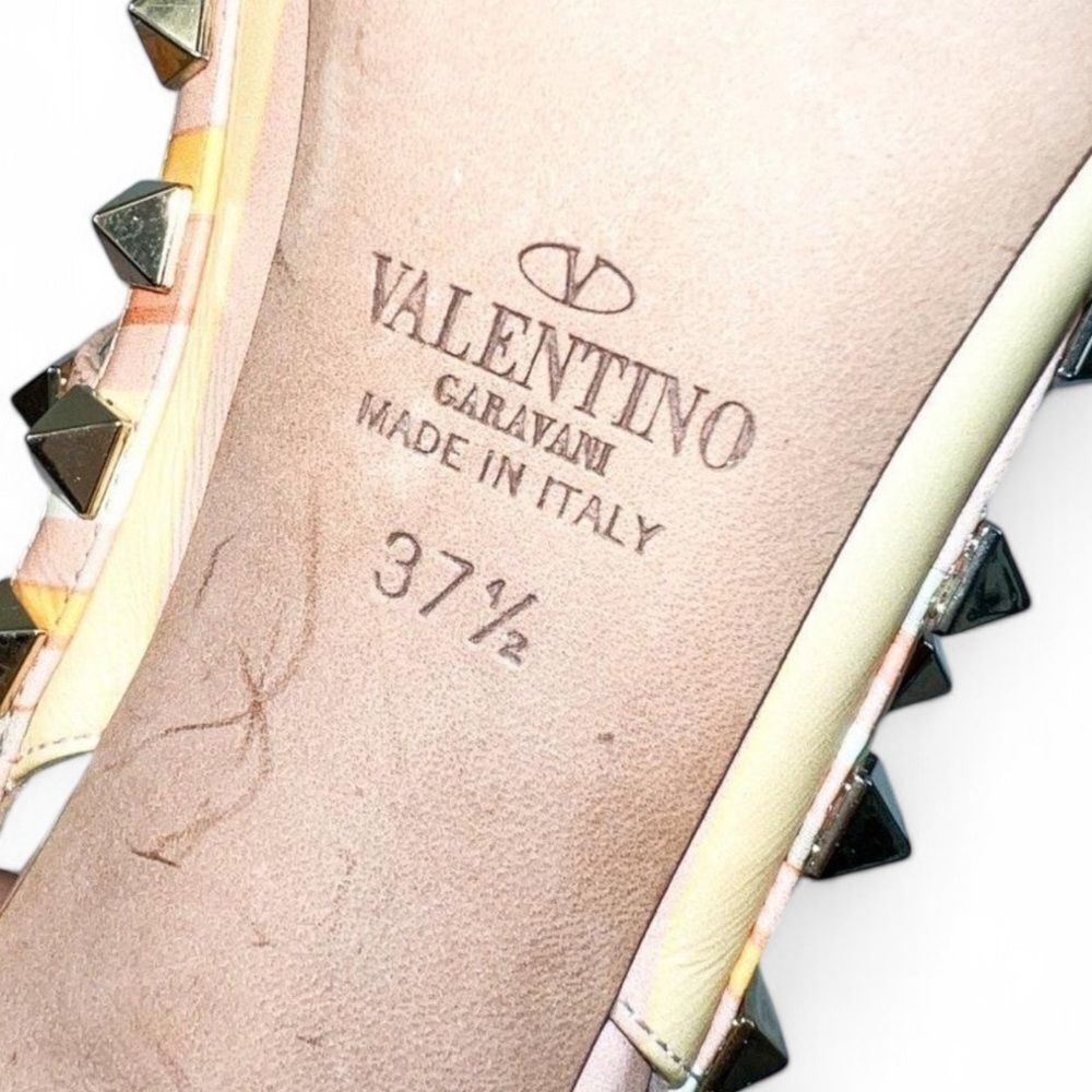 Authentic VALENTINO GARAVANI Mandarin Sorbet Strappy Rockstud Heels Size… - Picture 8 of 10